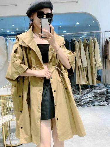 料风衣 双穿 可当披肩 可风衣穿。，女装风衣，雪莉雷拉