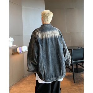 F422 P68秋装新款男女生夹克牛仔外套图片