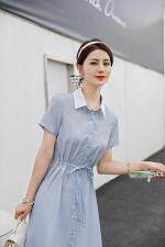 时尚洋气A版系带连衣裙三提花珍珠丝，女装连衣裙，茗格拉