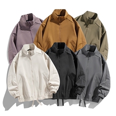 网图夹克男立领纯色上衣冲锋衣外套DSA157B-JK7822-P60，男装夹克，电商A157B