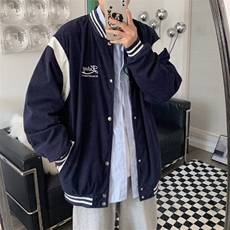 秋季新款男女棒球服休闲夹克2024新款潮流宽松情侣外套上衣服男，男装夹克，星座506A