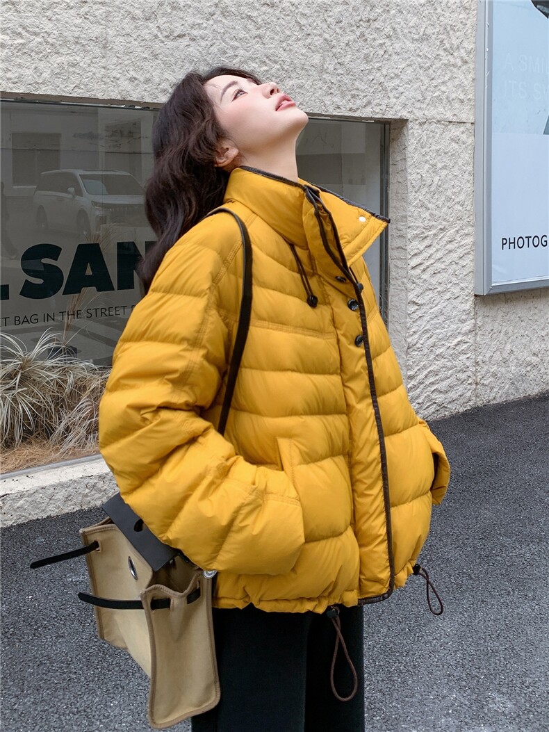 现货新款排骨款轻薄保暖休闲宽松女外套羽绒服,女装羽绒服,网红馆