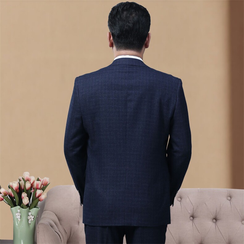 9850/磨毛中老年西服套装爸爸西装大码西服婚服休闲商务套装,男装西服套装,星座1216（原钱塘722）