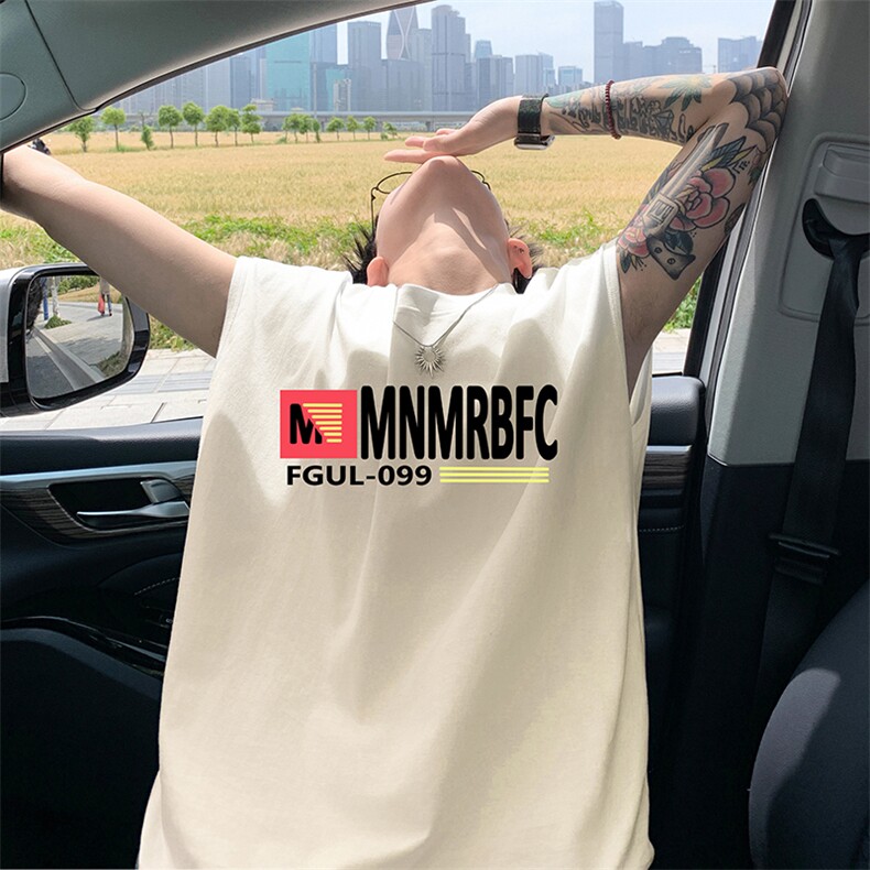 量大优 得物抖音高品质重磅230克美式印花无袖t恤背心WB596 特P18图片