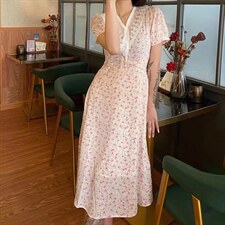 夏新品碎花连衣裙小衫姐妹款，女装连衣裙，小车家(5F)