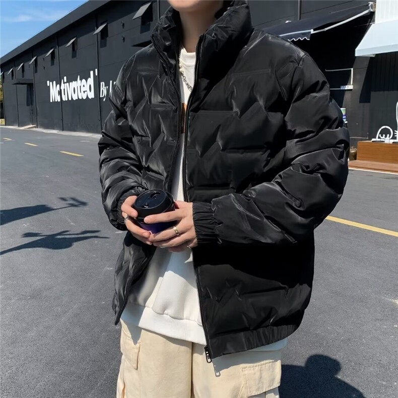 美式棉服男冬季痞帅宽松面包服外套潮牌设计感棉衣，男装棉衣，星座716-2