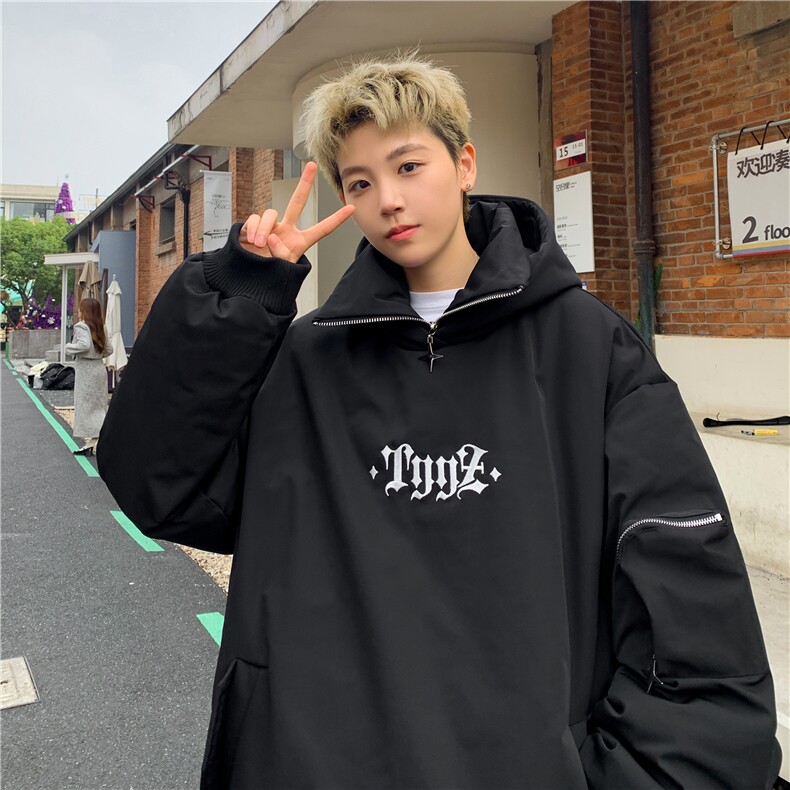 高品质冬季套头小众设计加厚棉衣卫衣保暖外套MWY2311-P115控158,男装棉衣,电商B370