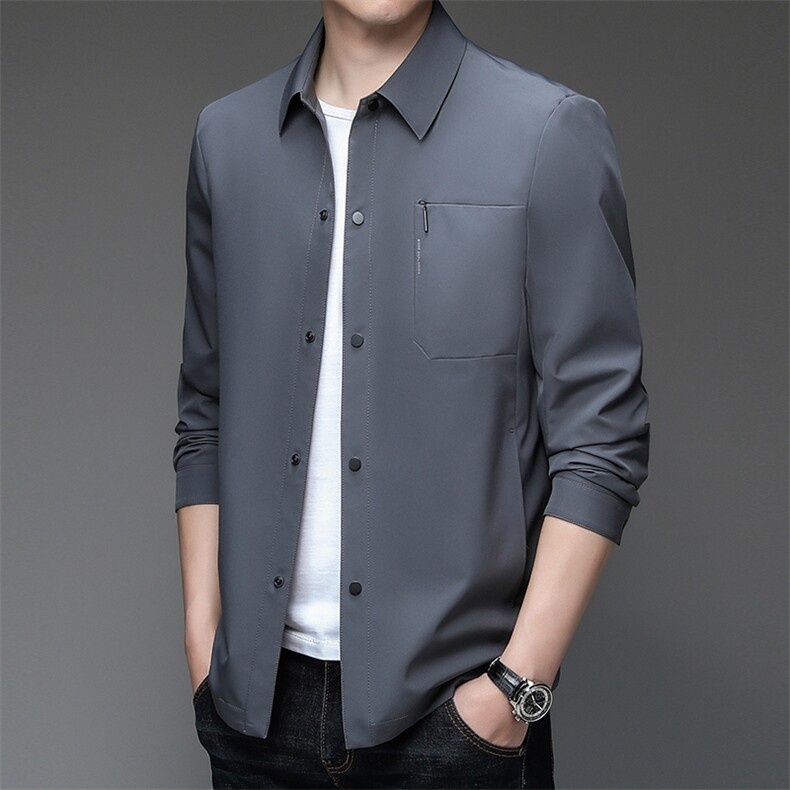 XA619钱塘2020-2中年男士时尚休闲简约百搭春秋季夹克外套P175,男装夹克,钱塘207-2