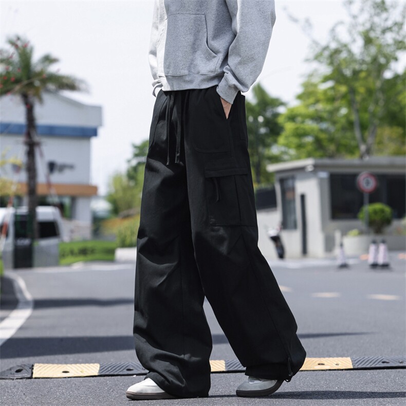 高街弯刀裤休闲纯棉宽松复古直筒工装裤A406KZ2539特P63,男装休闲裤,星座309（原A406）