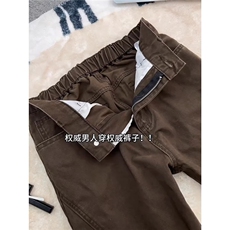 W11083-P53网图现货春季新款美拉德工装裤宽松高街直筒牛仔裤，男装牛仔裤，星座1608