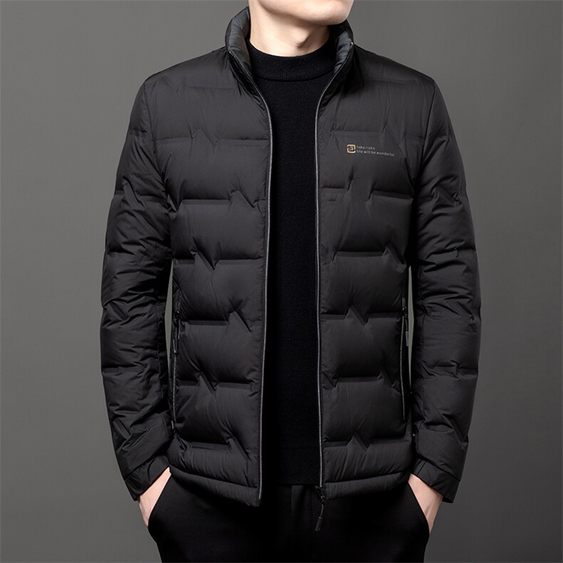 男轻薄羽绒服冬季新款立领休闲保暖短款加厚羽绒衣潮服外套男装图片