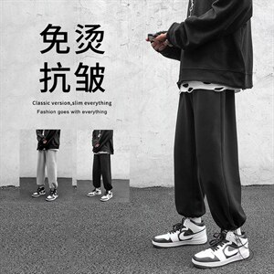 2023秋冬卫裤高弹健康布聚酯纤维  WK01-1特批23图片
