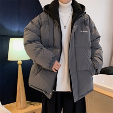 假两件棉服外套男连帽加厚棉衣2199特P90，男装棉衣，电商A309