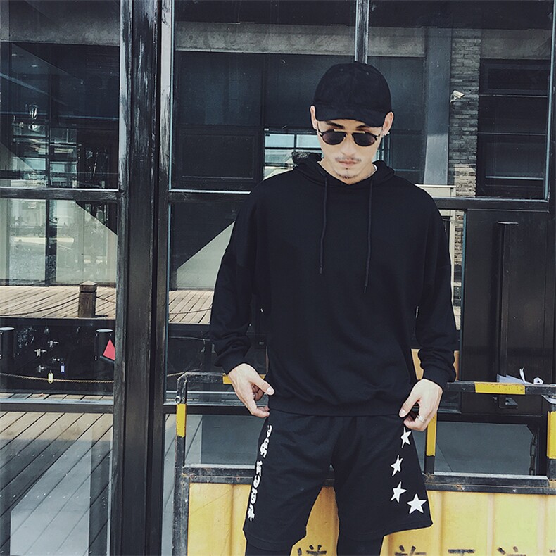 卫衣boyxco涤纶涤棉抽象图案连帽常规潮青春流行秋季运动宽松,男装卫衣,星座1506-1