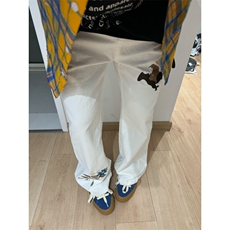 【有货】S6007LL-特45白色美式刺绣牛仔裤痞帅高级感裤子，男装牛仔裤，星座1007（原301D）
