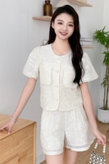 现货小香风时尚百搭气质套装2024夏新款绝美精致高级感两件套裙，商品下架区，韩然一族