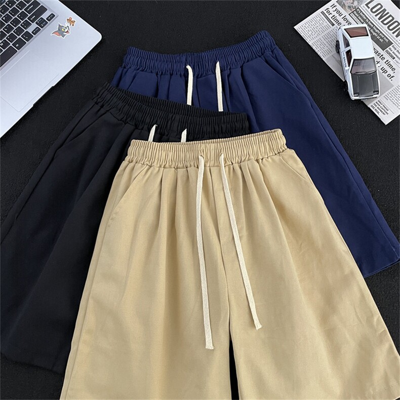 纯色简约休闲短裤男夏季潮牌宽松休闲百搭五分裤SD1005P23,男装牛仔裤,星座1013-1