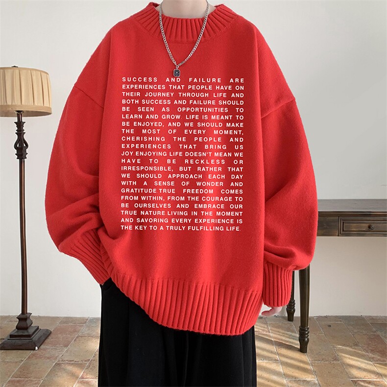 半高领毛衣男士大码针织衫男毛线衣男M18351-P45加绒款-P65,男装针织衫/毛衣,电商A040