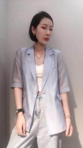 【现货】夏季新款：高端英伦丝西装、防晒系列，女装西装，尚译