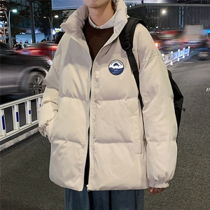 秋冬新款韩版加厚保暖立领宽松棉服外套男MY2051 P95控118图片