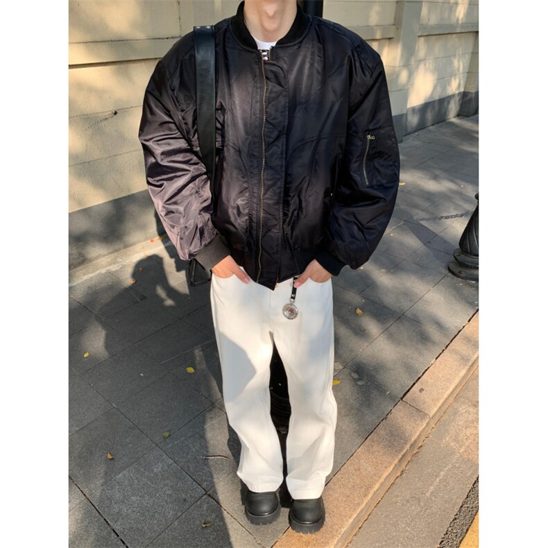 美式飞行员夹克棉服男款冬季cleanfit加棉加厚外套硬汉短款棒球服,男装夹克,星座1007（原301D）