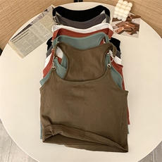 2025年夏季百搭辣妹金属链条吊带，女装背心吊带，梦白服饰厂