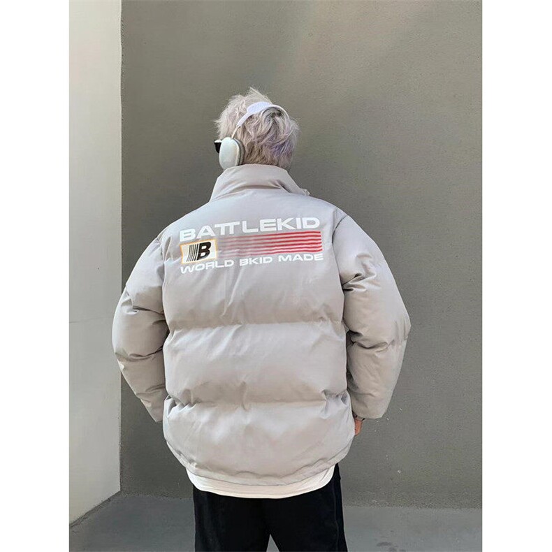潮牌美式复古字母面包棉服男冬季情侣高街棉衣外套MC07,男装棉衣,星座1116A（原606A-3）