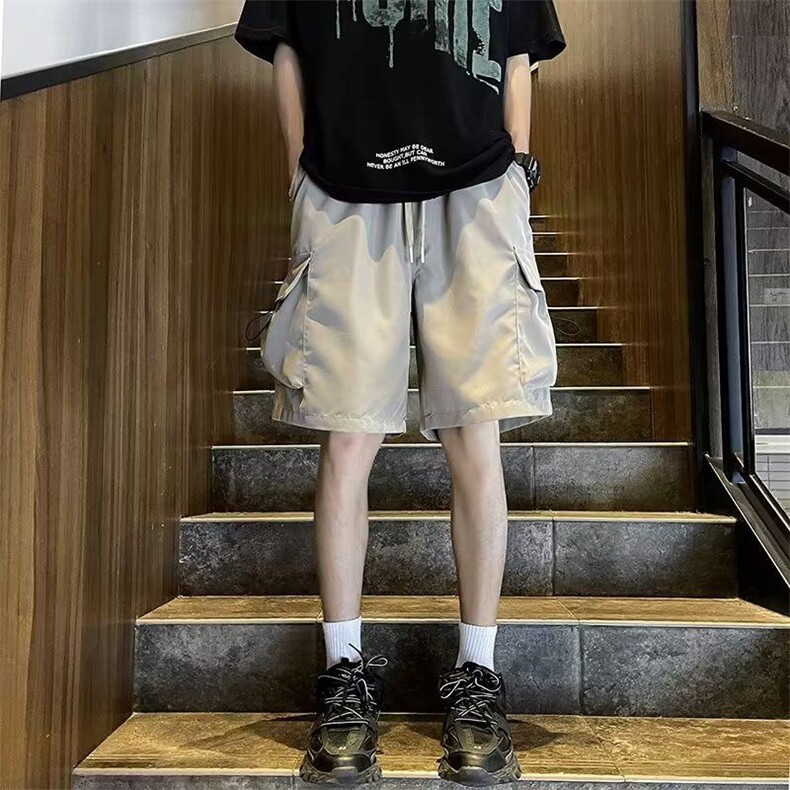 D1042-P33男直筒时尚夏季青春流行五分裤潮流直筒型运动裤潮,男装牛仔裤,星座603-2