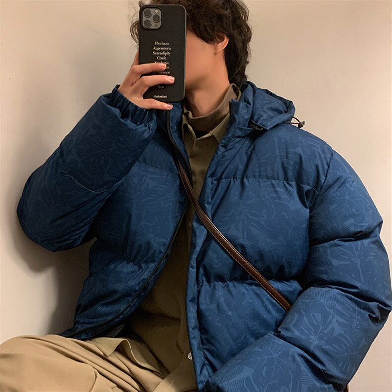 港风2026新品冬季宽松情侣装男装棉衣棉服冬装加厚外套D004-P85图片