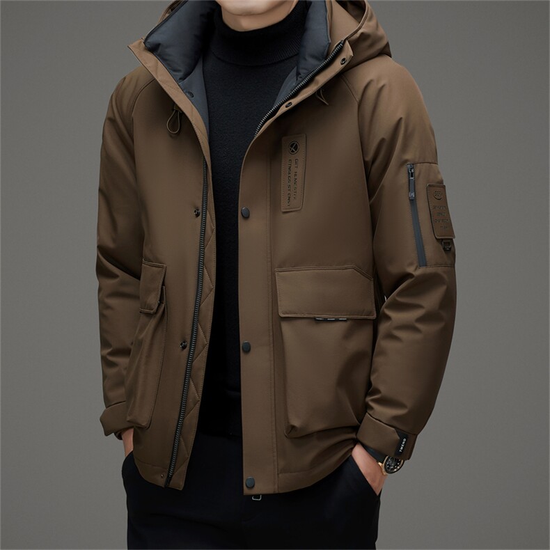 DAJ2387钱塘2020-2冬季信赖百搭时尚休闲中年男士羽绒服P300图片