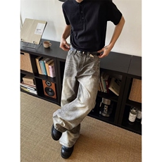 网络图新款气质原宿流行牛仔长裤百搭文艺，男装牛仔裤，星座410-7