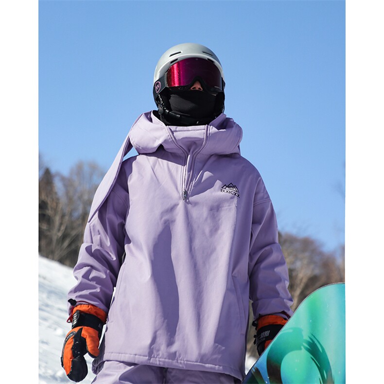 保暖防风防水兔耳朵户外滑雪服男女银狐绒大码外套M38-P125控178,男装棉衣,电商A001