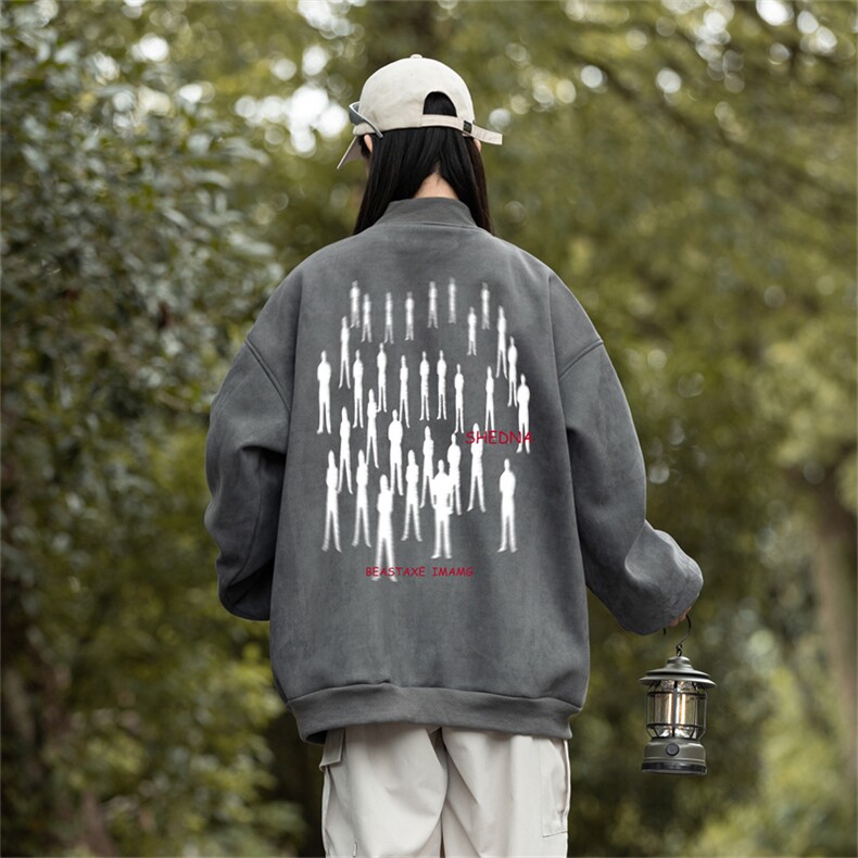 23/美式麂皮绒飞行棒球服中性风男女夹克外套JF3277-P80控108,男装夹克,电商B370