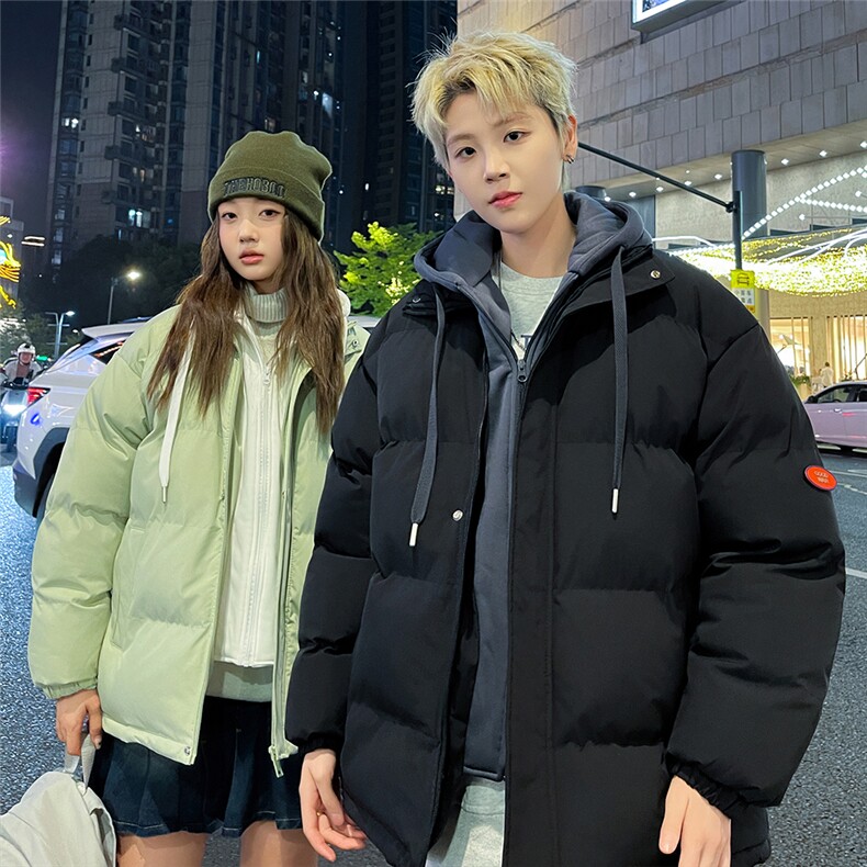 特批港风情侣夜景新款时尚宽松假两件连帽棉衣MY2273P70控118,男装棉衣,电商A247