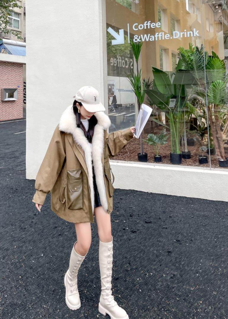 冬装狐狸毛派克服，其它，贻思茗