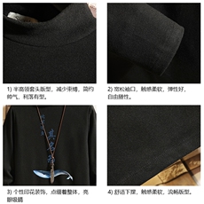 BT40261-P30半高领长袖t恤男大码内搭打底衫男砖墙，男装T恤，电商A040A