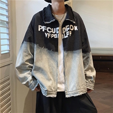 春季潮牌撞色拼接牛仔夹克男复古ins街头设计感外套W5127-P68，男装夹克，星座512-2