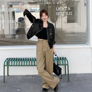 减龄气质咖色皮衣外套女春秋2025新款小个子巨好看韩系漂亮PU夹克图片