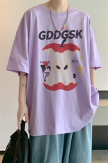 已注册/夏季内景文艺青年宽松短袖T恤男潮百搭体恤衫DT00593/P25，男装T恤，电商B316