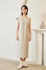 【现货】春季新品花料拼接无袖连衣裙，女装连衣裙，Designer concept