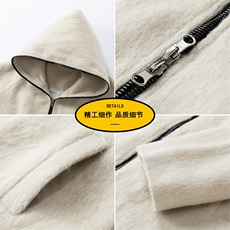 2025新秋款粗纺防羊绒毛呢夹克上衣外套DSA157B-J2563-P91，男装夹克，电商A157B