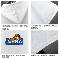 LD54247-P45连帽短袖t恤男大码胖子带帽五分袖中袖展架，男装T恤，电商A040A
