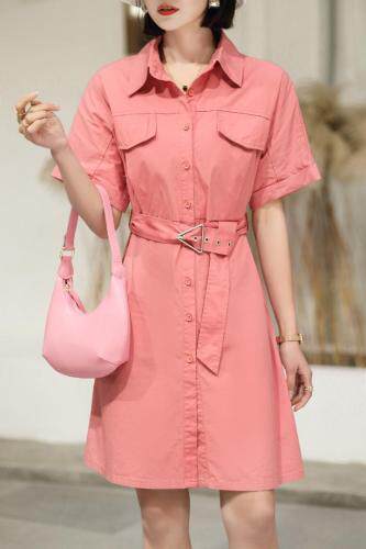 夏季新款休闲水洗连衣裙，女装连衣裙，维茜