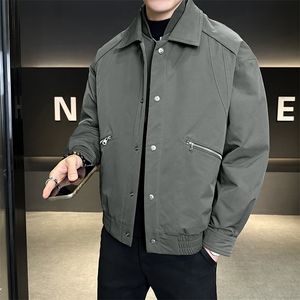标90 男士简约翻领假两件羽绒服上衣外套百搭 A329-YR3605-P265图片