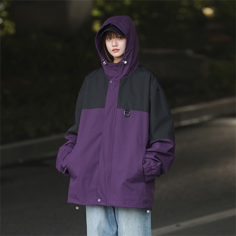 Cityboy情侣时尚连帽冲锋衣外套夹克团体班服,男装夹克,星座301D-5(原星座1415）