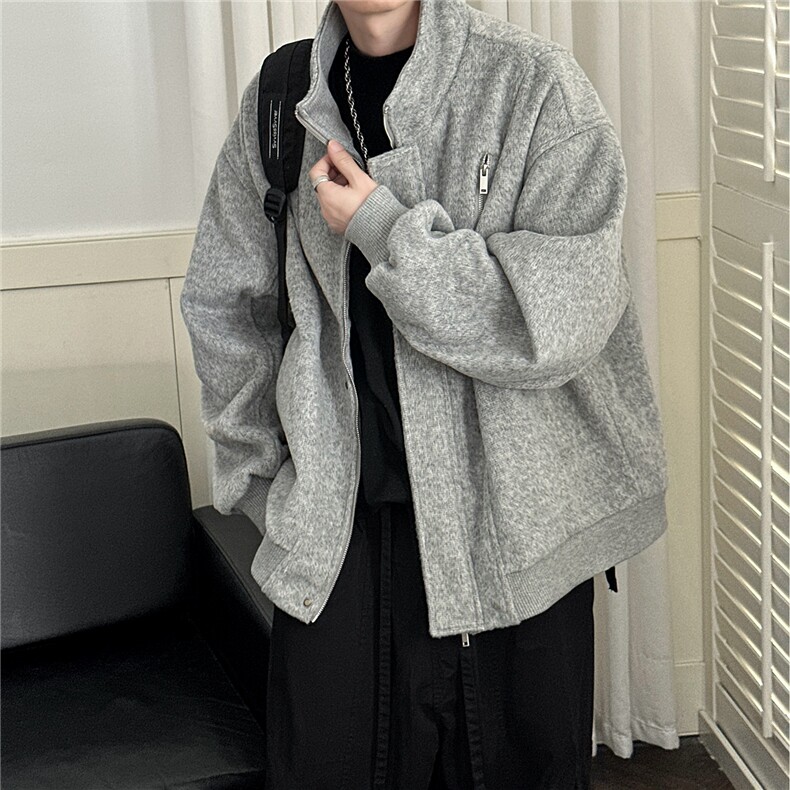 现货短款羊毛呢夹克外套秋冬加厚呢大衣A351-AJ2602-P125控188,男装夹克,电商A351