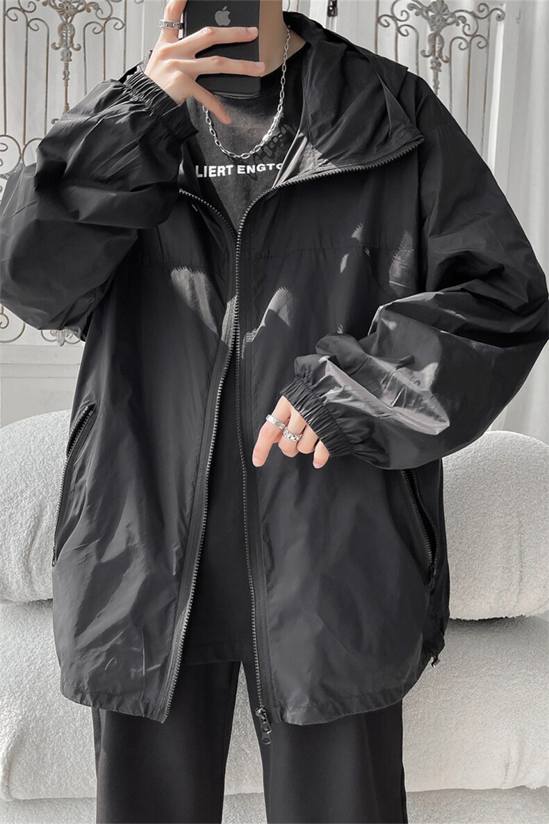 F8038/P60防晒指数UPF50+合格防紫外线防晒服男皮肤衣薄外套,男装防晒衣,电商A141