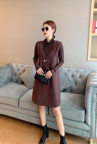 秋款连衣裙，女装连衣裙，烟雨美人