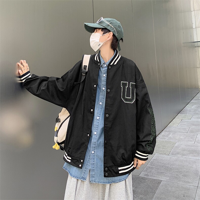 欧美高街外套男港风嘻哈潮流春秋季棒球服ins青少年夹克JK40-p55,男装夹克,星座1008-1