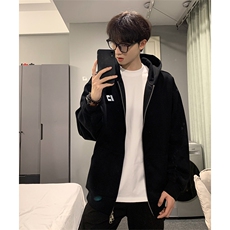 抖音得物高品质350克秋冬双头双拉链卫衣开衫外套AW7405，女装短外套，电商A443